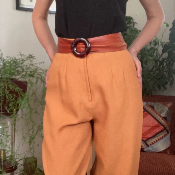Handmade High-Waisted Tapered Pants - Picture 5 of 10